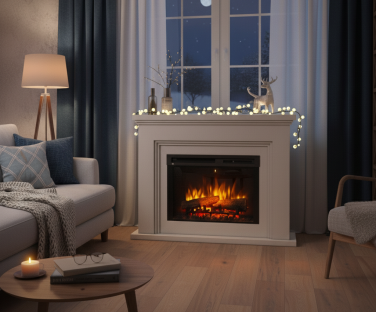 Kominek elektryczny Ardila w salonie