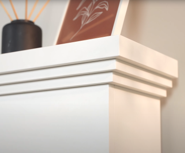 Wysokiej jakości płyta meblowa w kominku elektrycznym Ardila