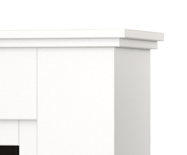 Wysokiej jakości płyta meblowa w kominku elektrycznym Asti