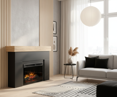Kominek elektryczny Aven we wnętrzu