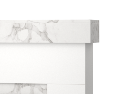 Wysokiej jakości płyta meblowa w kominku elektrycznym Aven