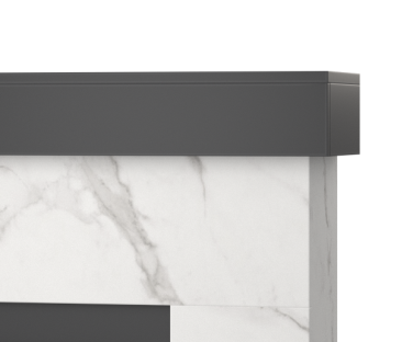 Wysokiej jakości płyta meblowa w kominku elektrycznym Aven