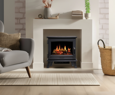 Kominek elektryczny Dimplex Belgravia we wnętrzu
