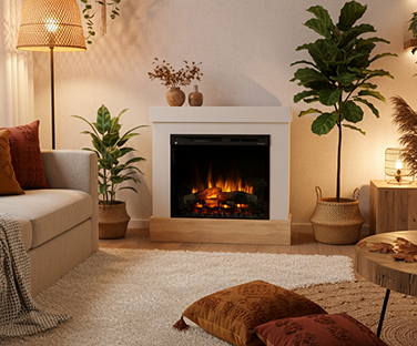 Kominek elektryczny Diro we wnętrzu