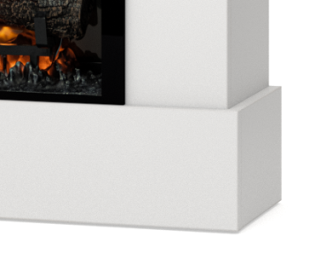 Wysokiej jakości płyta meblowa w kominku elektrycznym Diro