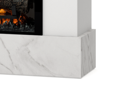 Wysokiej jakości płyta meblowa w kominku elektrycznym Diro