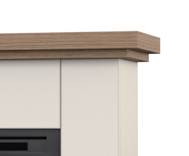 Wysokiej jakości płyta meblowa w kominku elektrycznym Jukon