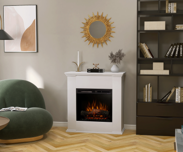 Kominek elektryczny Kelia we wnętrzu