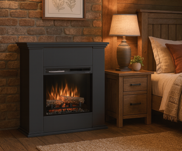 Kominek elektryczny Kelia we wnętrzu