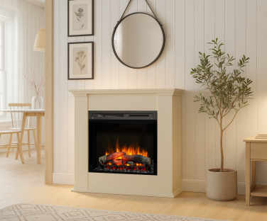 Kominek elektryczny Kelia we wnętrzu