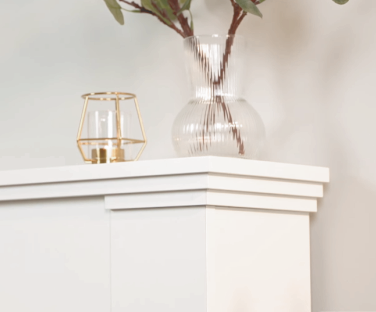 Wysokiej jakości płyta meblowa w kominku elektrycznym Kelia