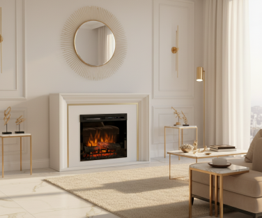 Kominek elektryczny Lanini we wnętrzu