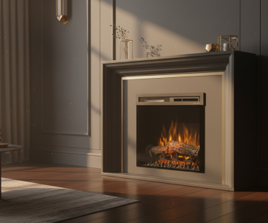 Kominek elektryczny Lanini we wnętrzu