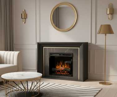 Kominek elektryczny Lanini we wnętrzu