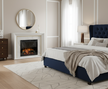 Kominek elektryczny Lanini we wnętrzu