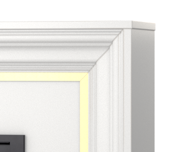 Wysokiej jakości płyta meblowa w kominku elektrycznym Lanini