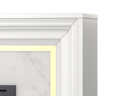 Wysokiej jakości płyta meblowa w kominku elektrycznym Lanini