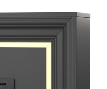 Wysokiej jakości płyta meblowa w kominku elektrycznym Lanini