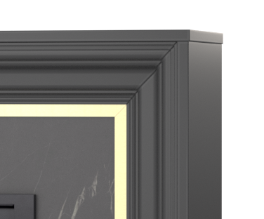 Wysokiej jakości płyta meblowa w kominku elektrycznym Lanini