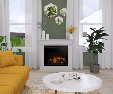 Kominek elektryczny Lenox we wnętrzu