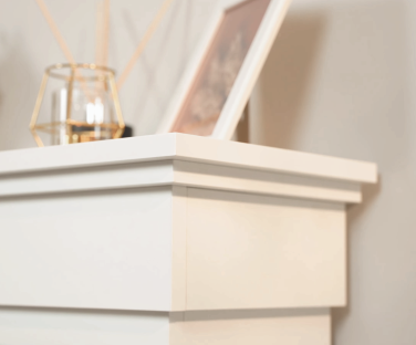 Wysokiej jakości płyta meblowa w kominku elektrycznym Lenox