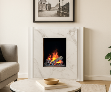 Kominek elektryczny Linario we wnętrzu