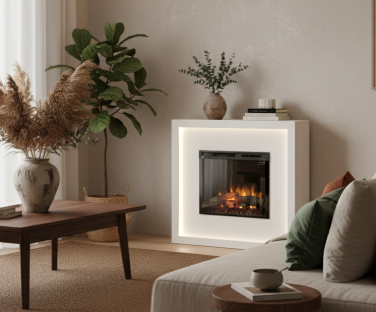 Kominek elektryczny Litos we wnętrzu