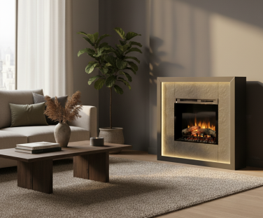 Kominek elektryczny Litos we wnętrzu