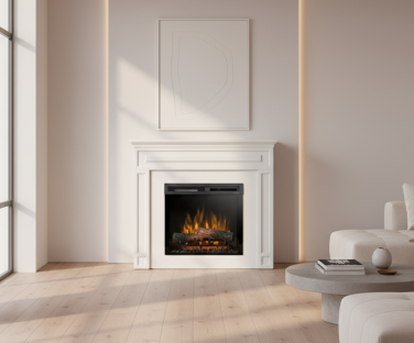 Kominek elektryczny Lorin we wnętrzu