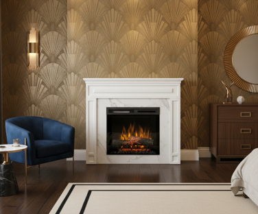 Kominek elektryczny Lorin we wnętrzu