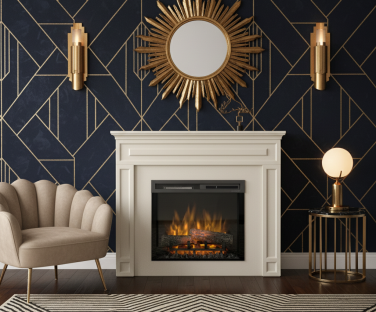 Kominek elektryczny Lorin we wnętrzu