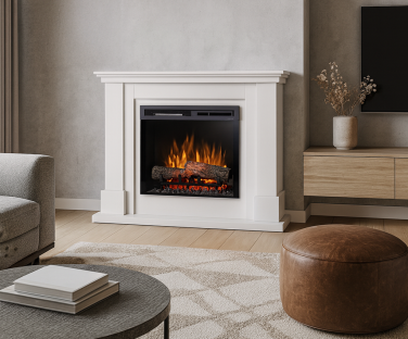 Kominek elektryczny Luena w salonie