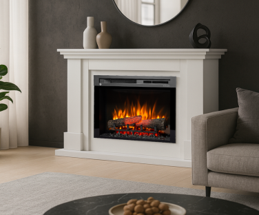 Kominek elektryczny Luena w salonie