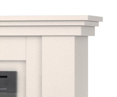 Wysokiej jakości płyta meblowa w kominku elektrycznym Luena