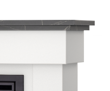 Wysokiej jakości płyta meblowa w kominku elektrycznym Tormes