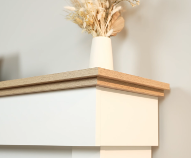 Wysokiej jakości płyta meblowa w kominku elektrycznym Tormes