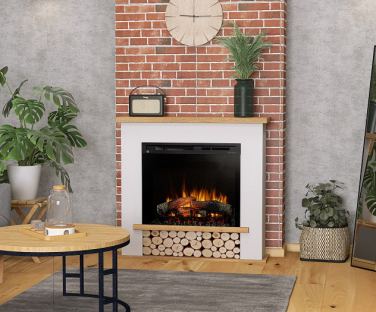 Kominek elektryczny Tula we wnętrzu