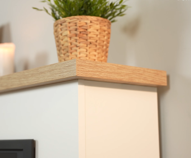 Wysokiej jakości płyta meblowa w kominku elektrycznym Tula