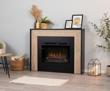 Kominek elektryczny Zuni we wnętrzu