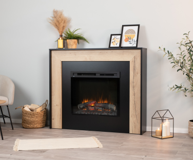 Kominek elektryczny Zuni we wnętrzu