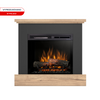 Warmtec Jukon narożny wkład Dimplex 23" XHD Optiflame - czarny, jasny dąb