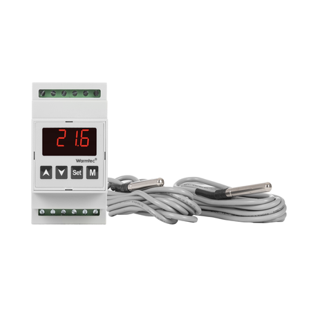 Warmtec RSD2K-16/16 na szynę DIN manualny czujnik na przewodzie