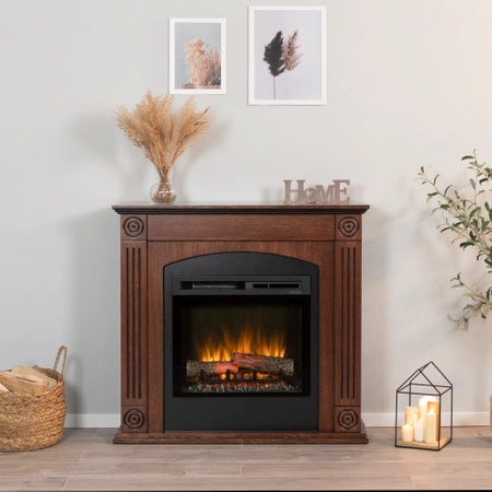 Warmtec Atrato wkład Dimplex 23" XHD Optiflame - fornir dąb brązowy