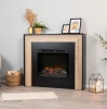 Warmtec Zuni wkład Dimplex 28" XHD Optiflame - czarny, jasny dąb