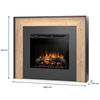 Warmtec Zuni wkład Dimplex 28" XHD Optiflame - czarny, jasny dąb