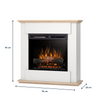 Warmtec Fonte wkład Dimplex 23" XHD Optiflame - biały, dąb sonoma.