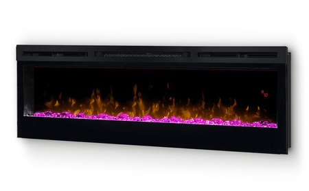 Dimplex Prism 50" ECO LED z efektem Optiflame - ścienny, rama orzech