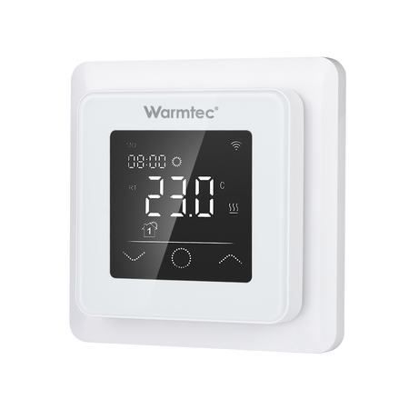 Warmtec ZTS Wi-Fi, IP21,biały, podtynkowy programowalny czujnik powietrzny i podłogowy