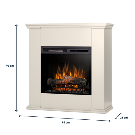 Warmtec Kelia wkład Dimplex 23" XHD Optiflame - beż