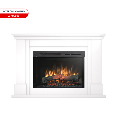 Warmtec Luena wkład Dimplex 26" XHD Optiflame - biały połysk, lakierowany